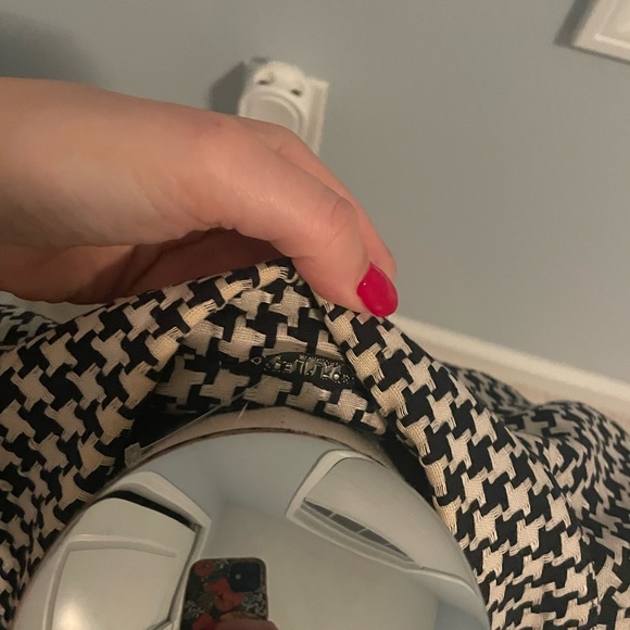 Vintage Houndstooth Black & White Giorgio Sant Angelo Blazer Size 8 - Picture 8 of 8